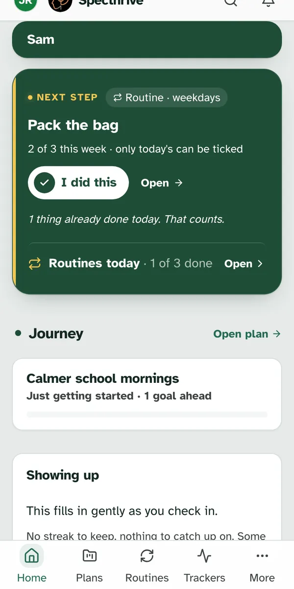 The same card on a phone