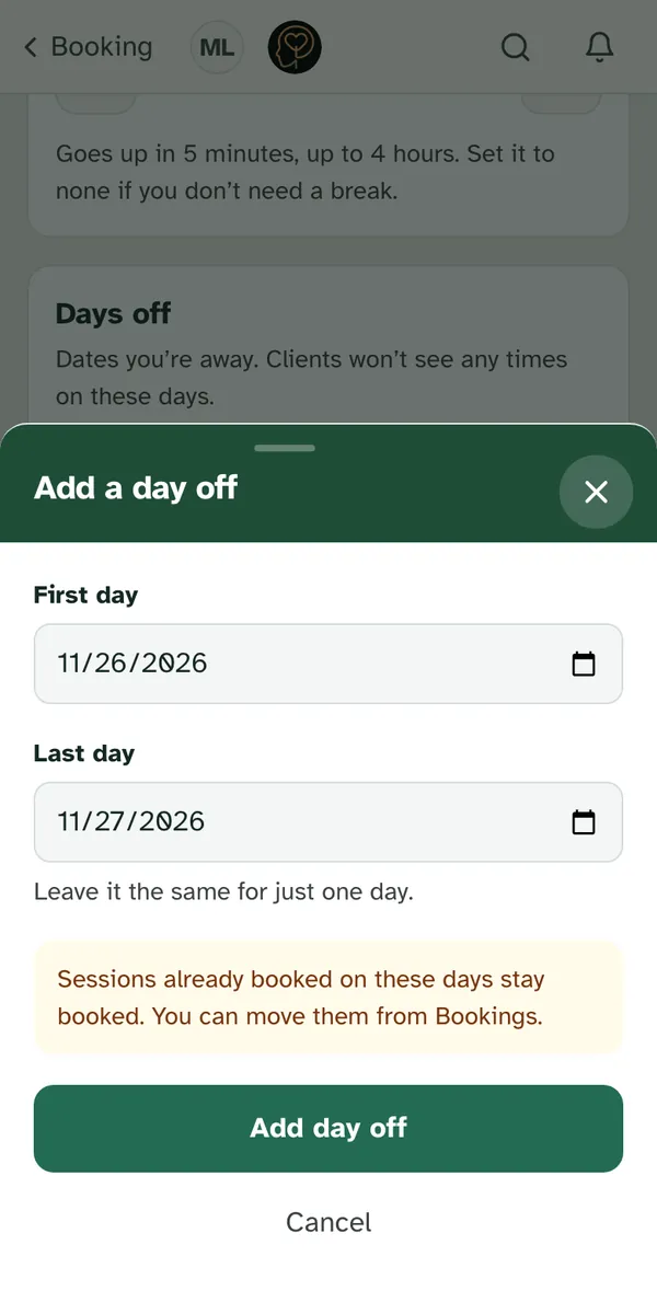 The same window on a phone