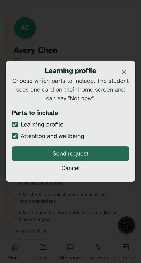 The same window on a phone
